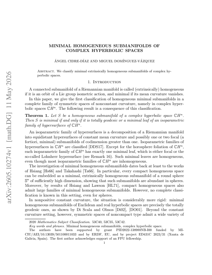First page