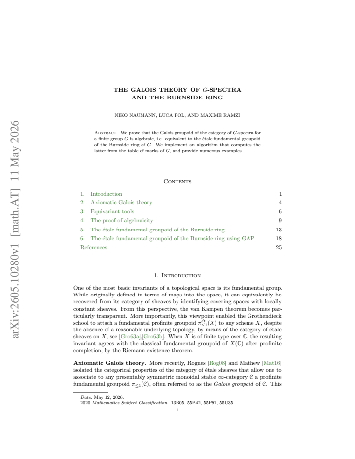 First page
