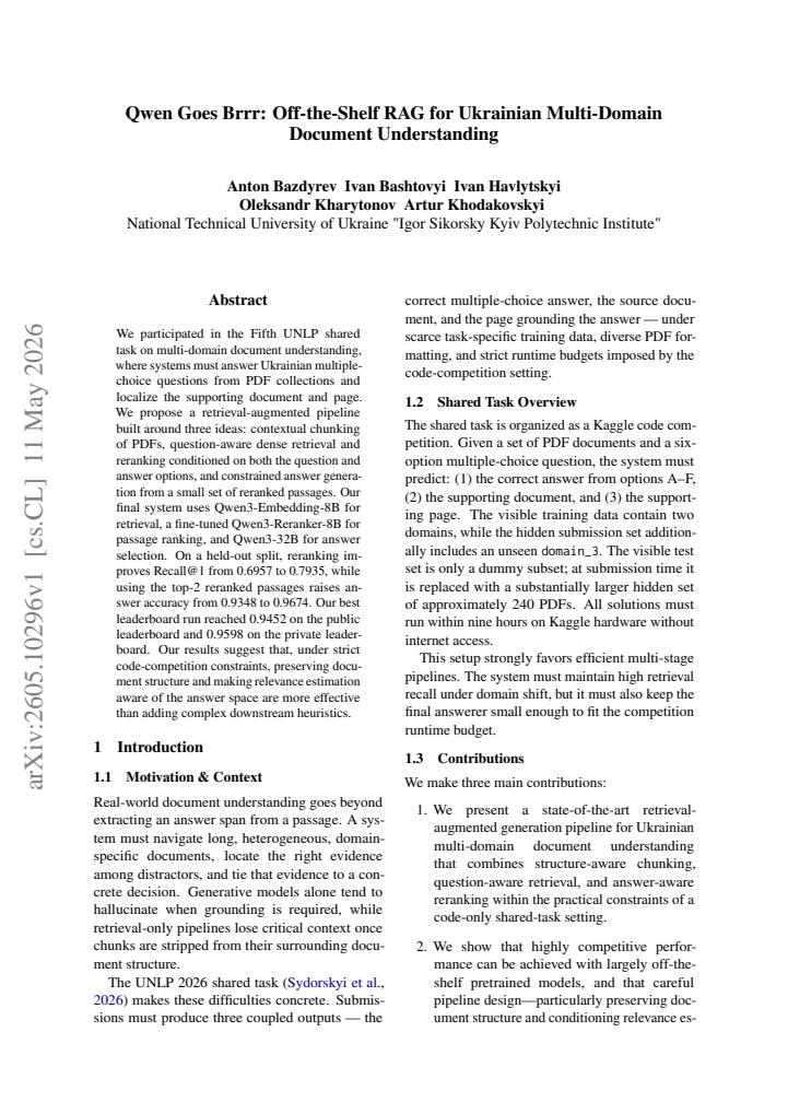 First page