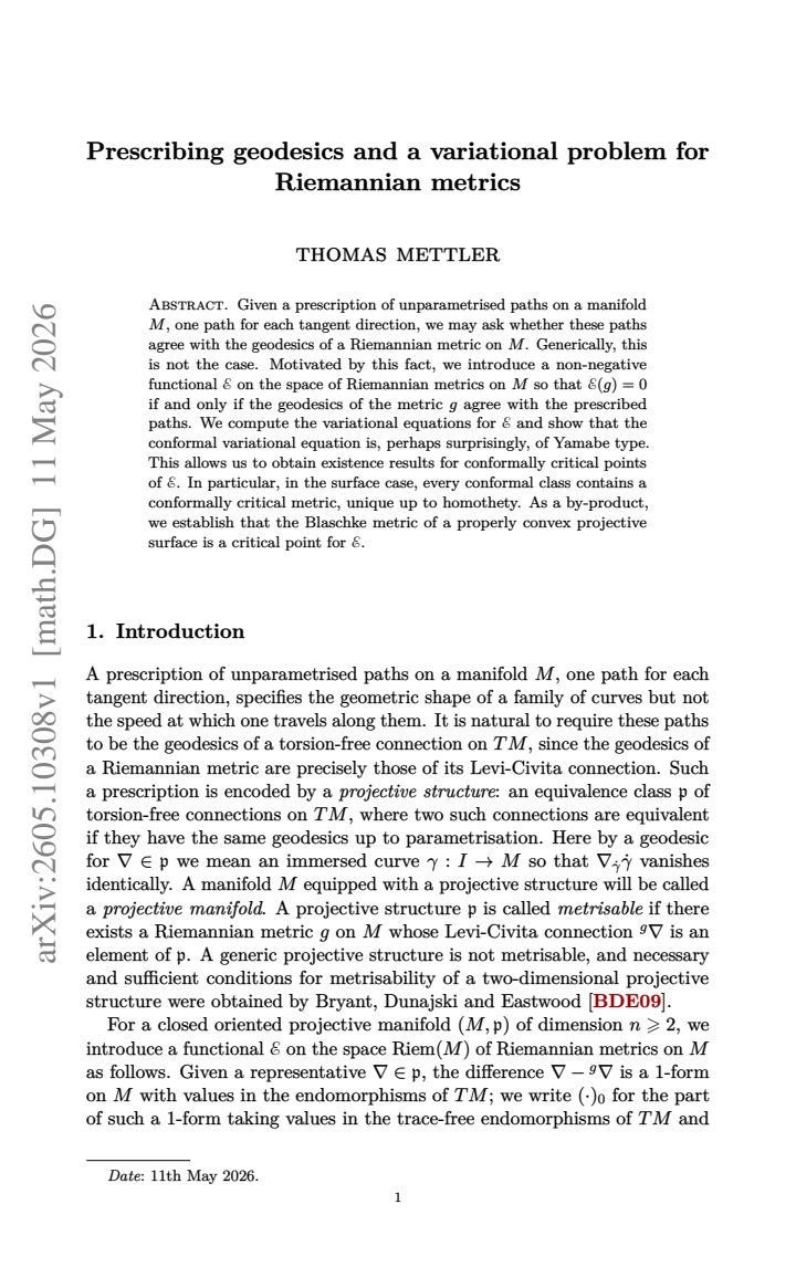 First page
