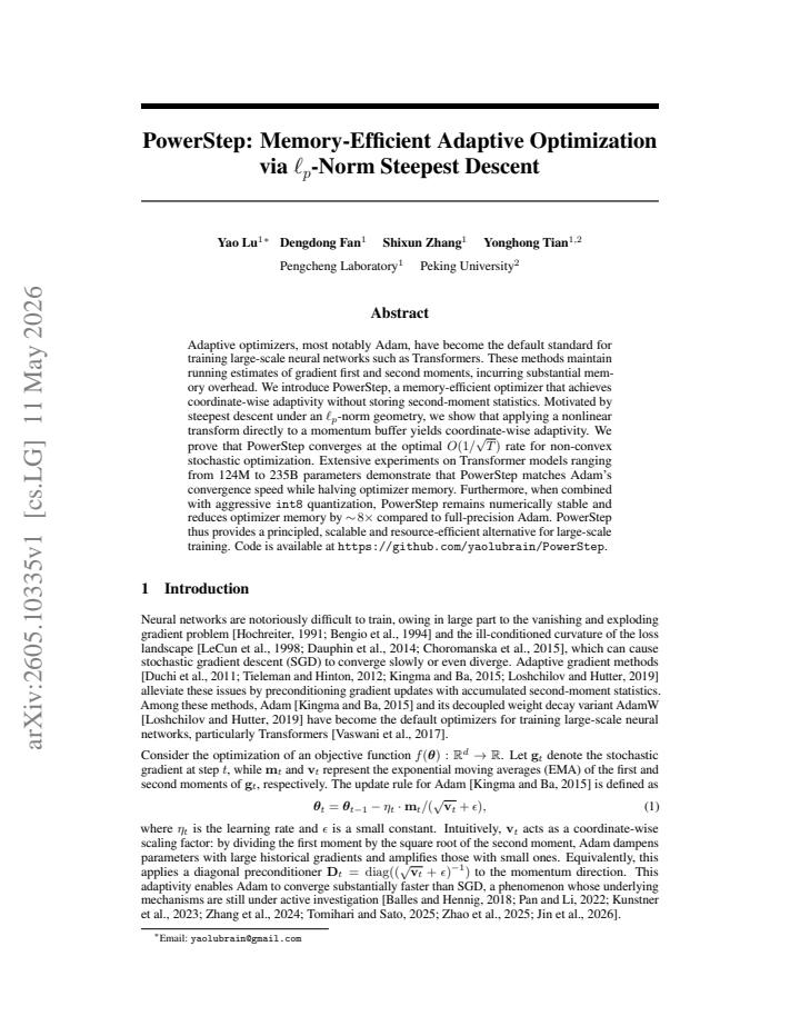 First page