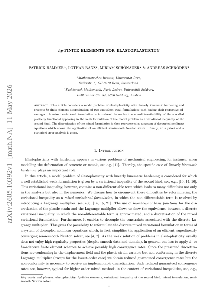 First page