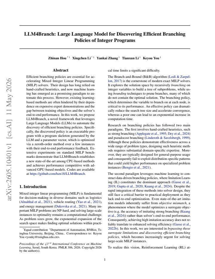 First page