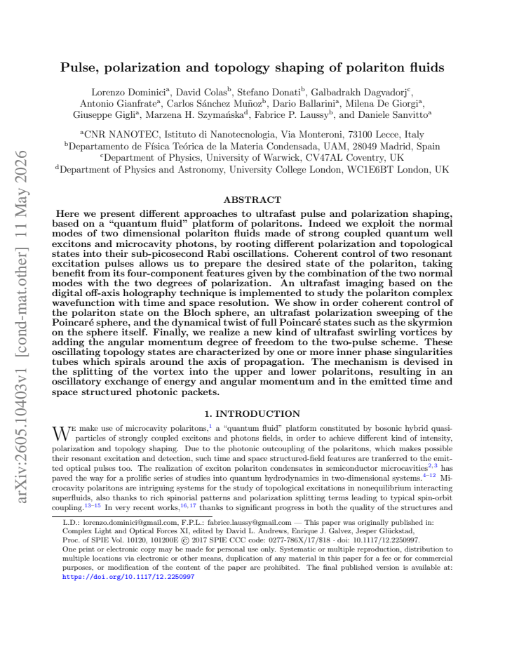 First page