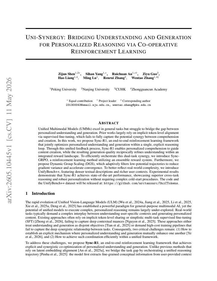 First page