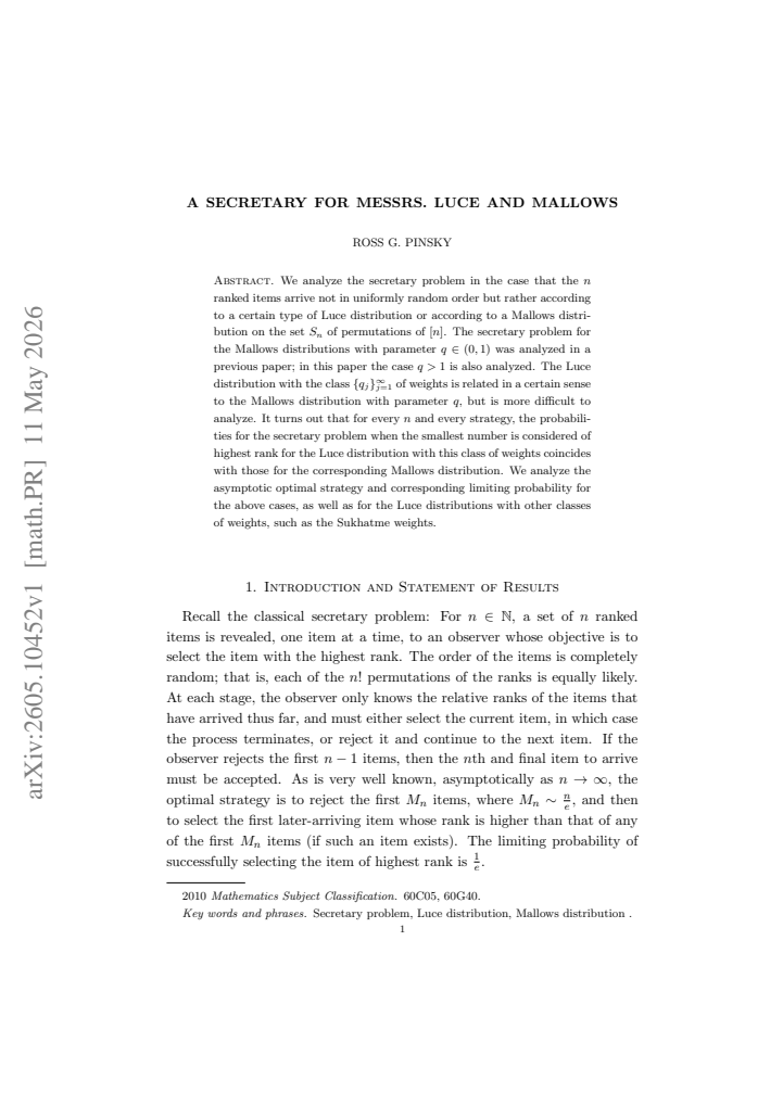 First page