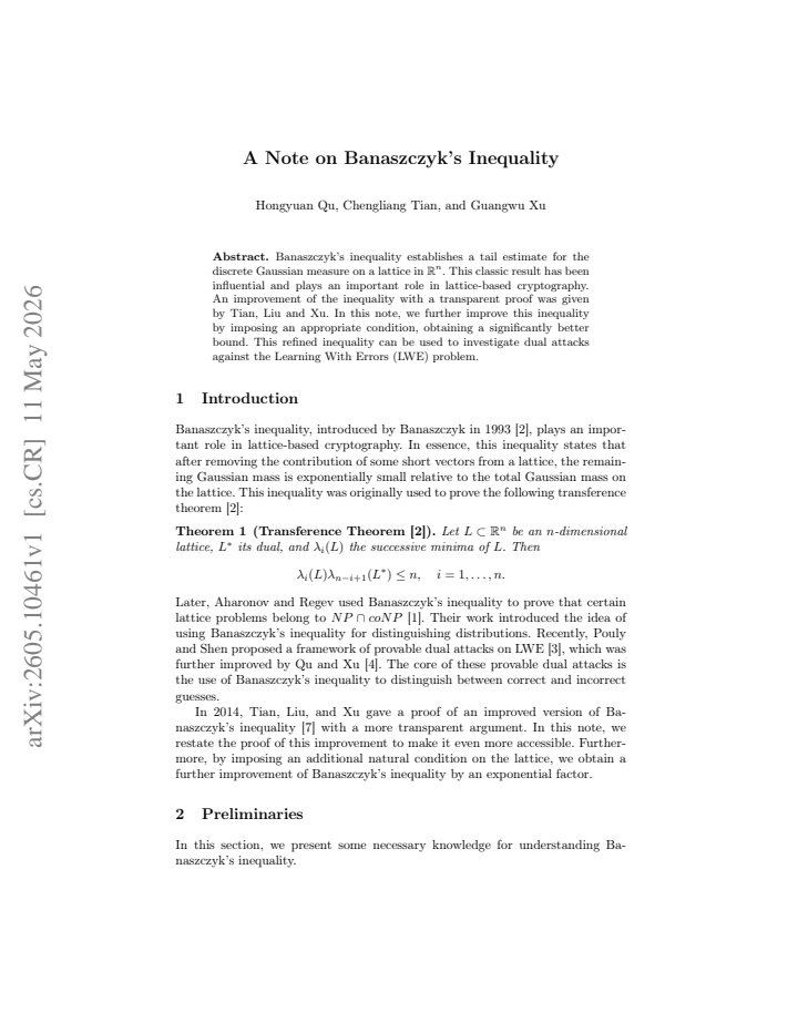 First page