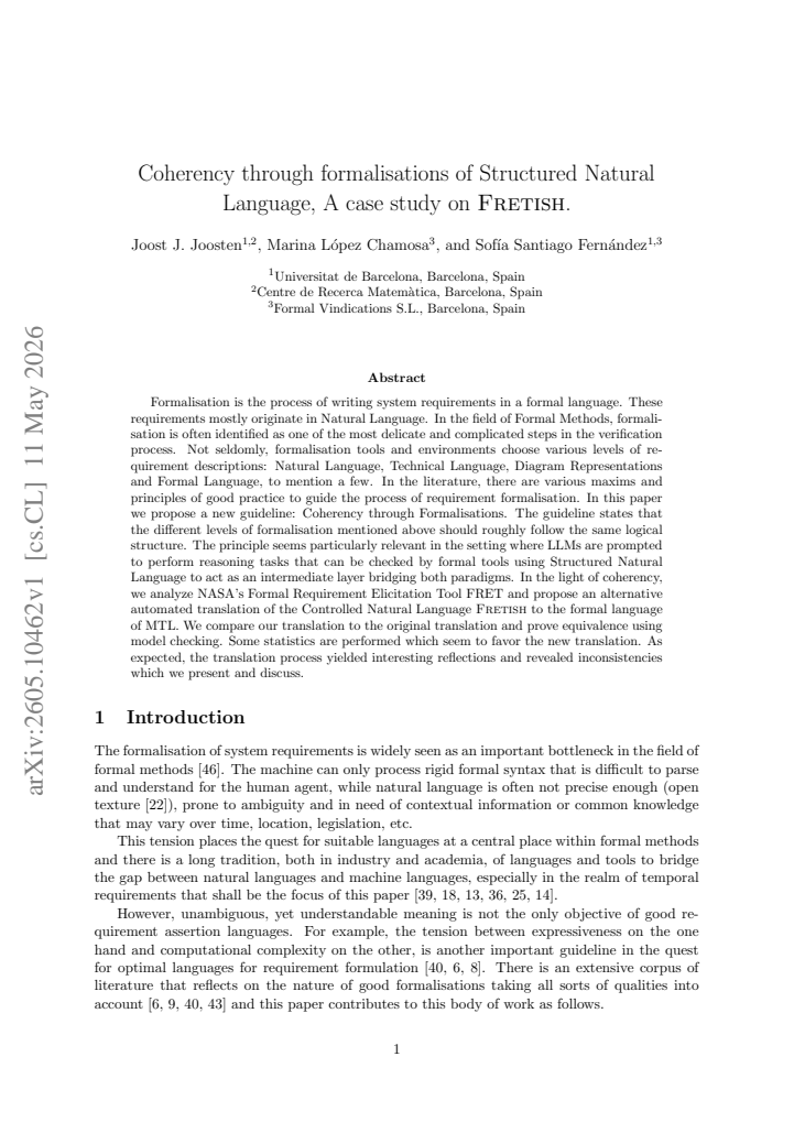 First page