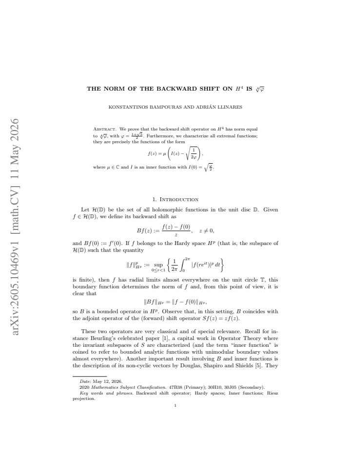 First page