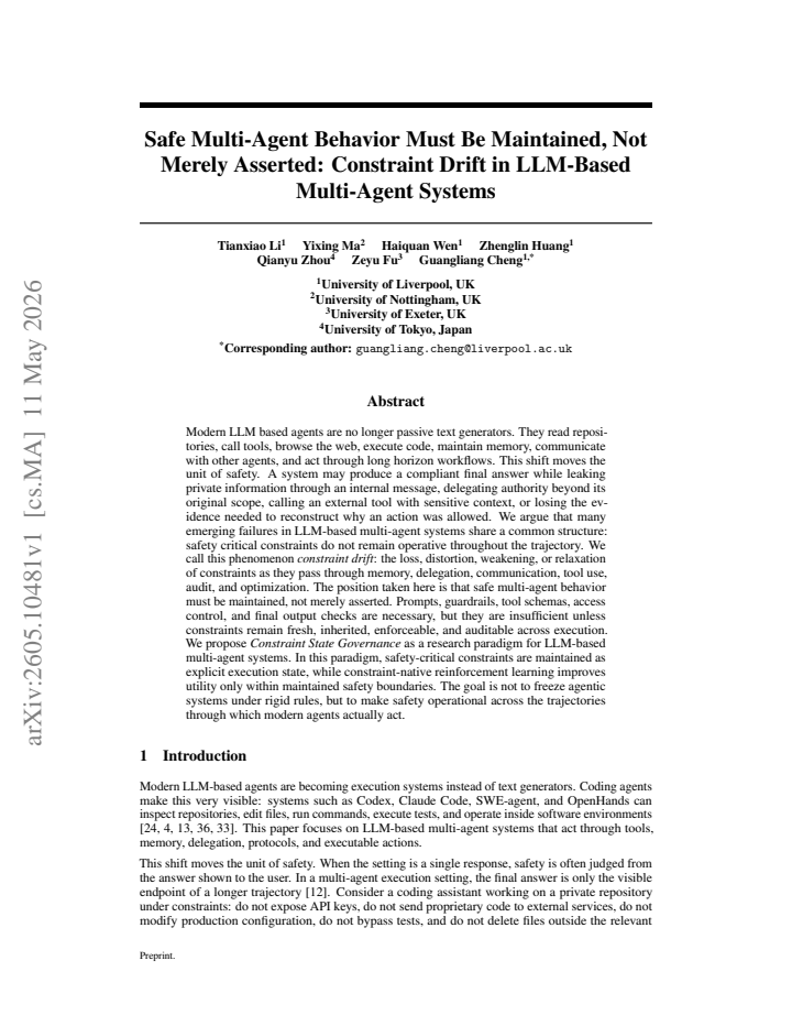 First page