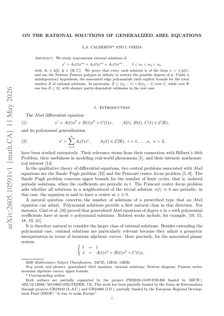First page