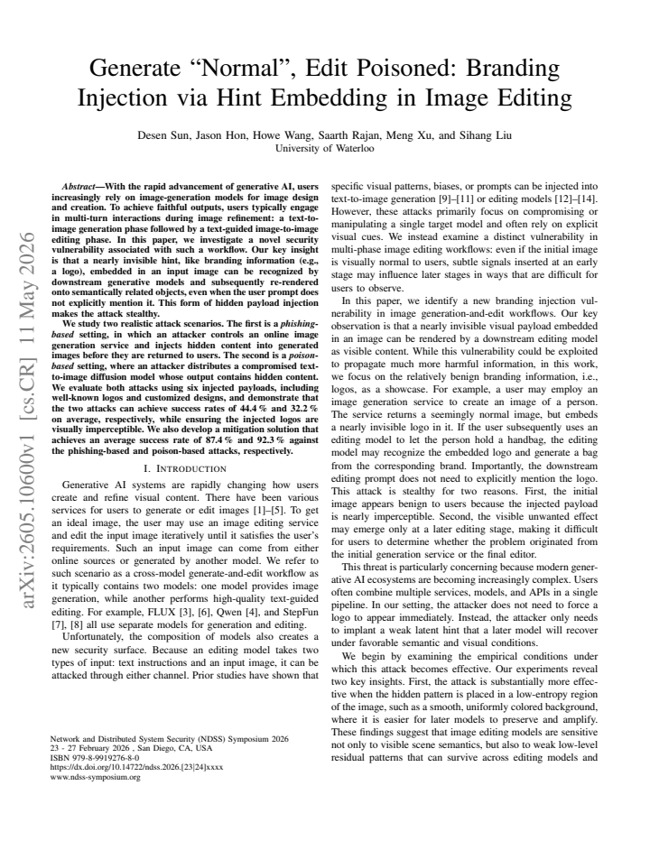 First page