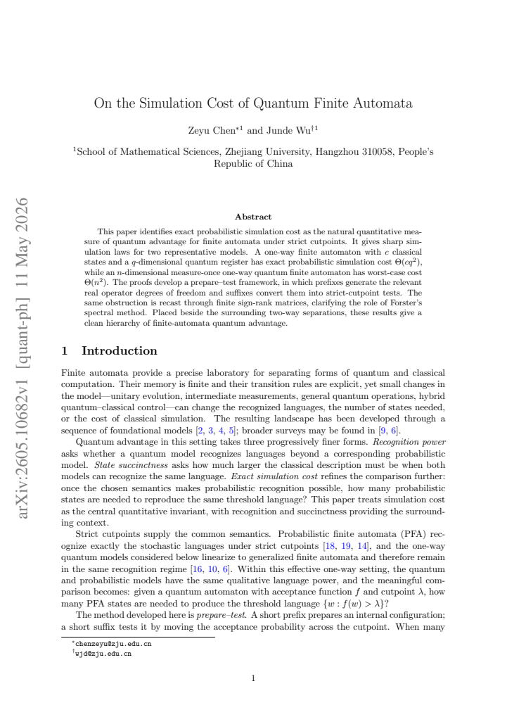 First page