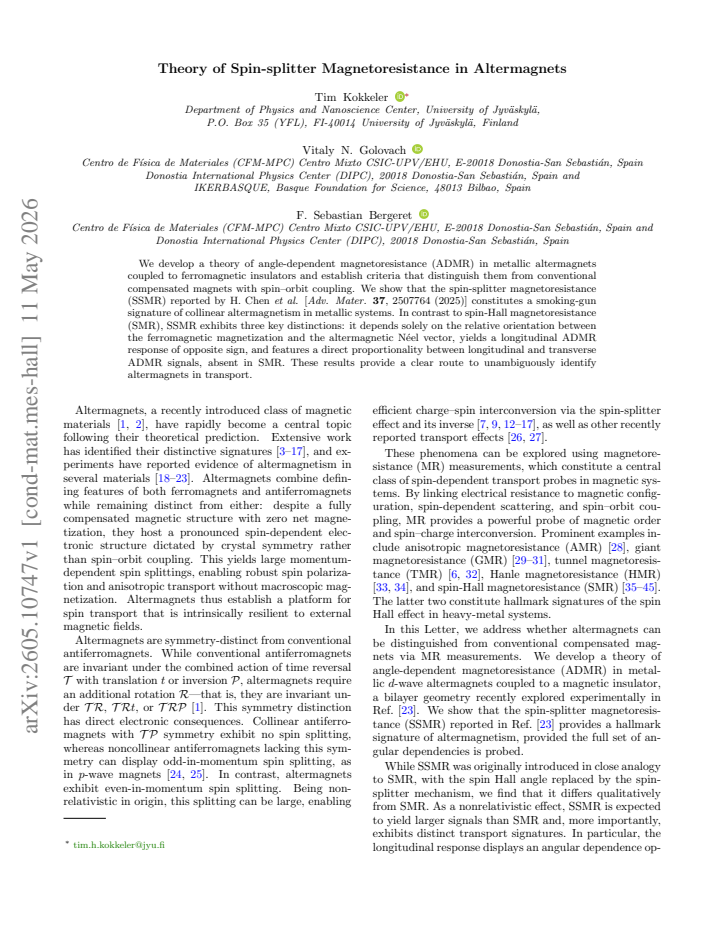 First page