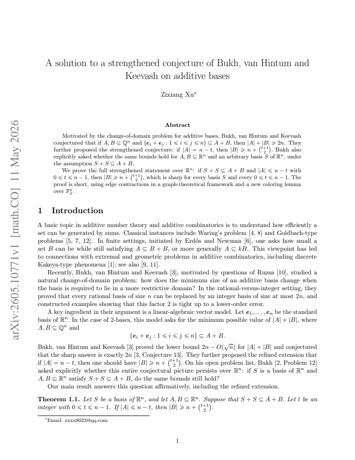 First page