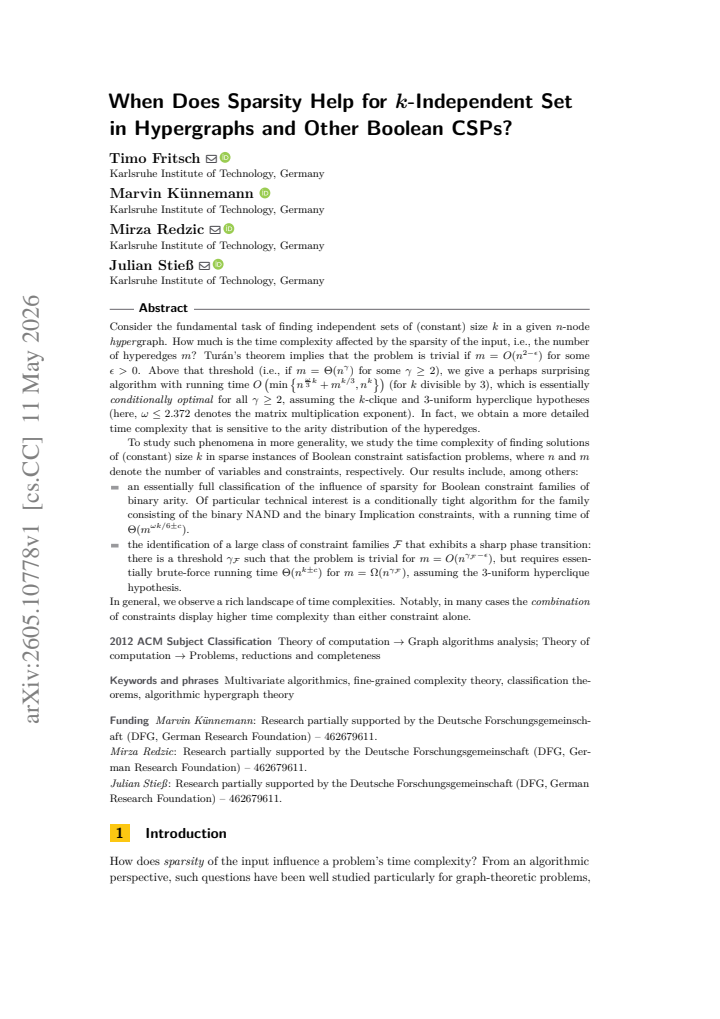 First page