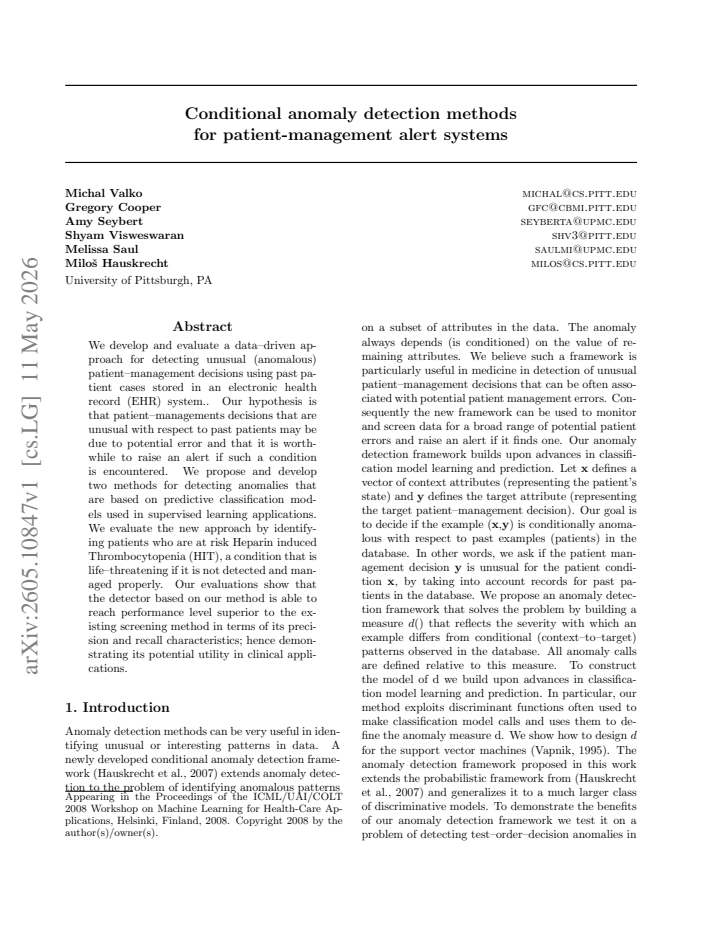 First page