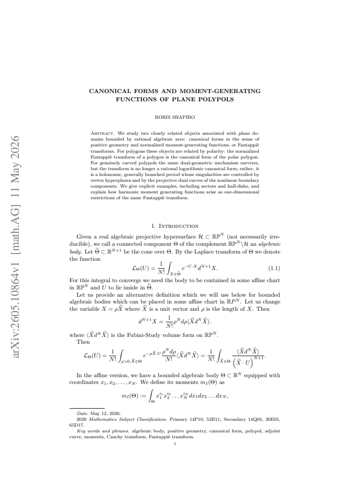 First page