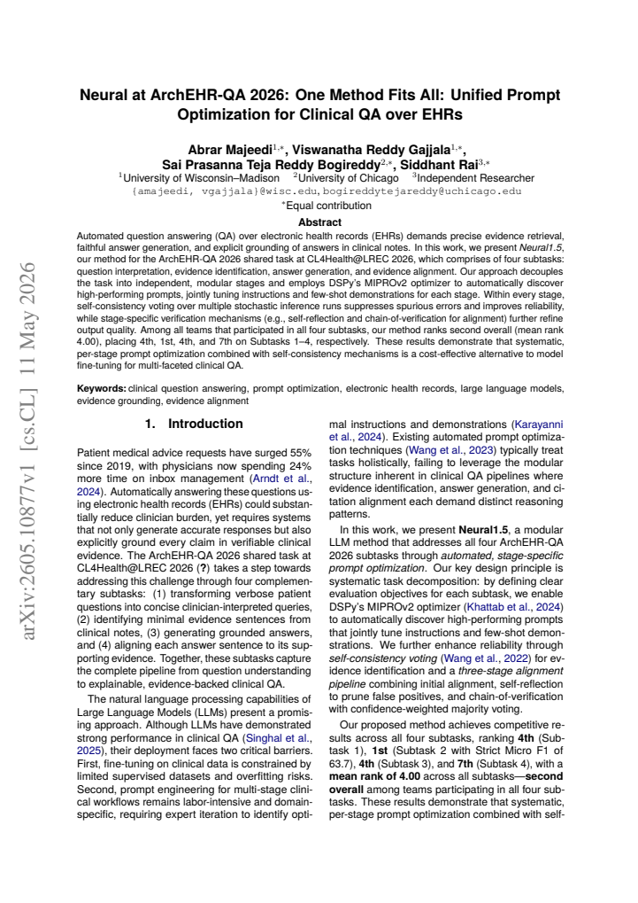 First page