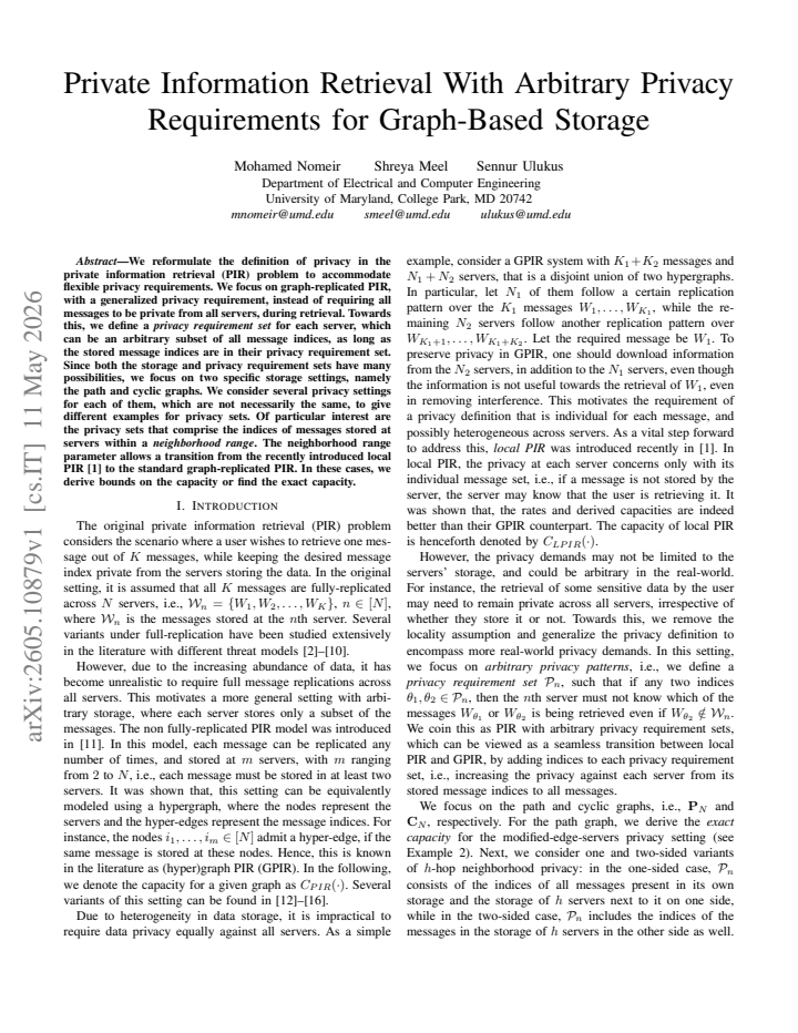 First page