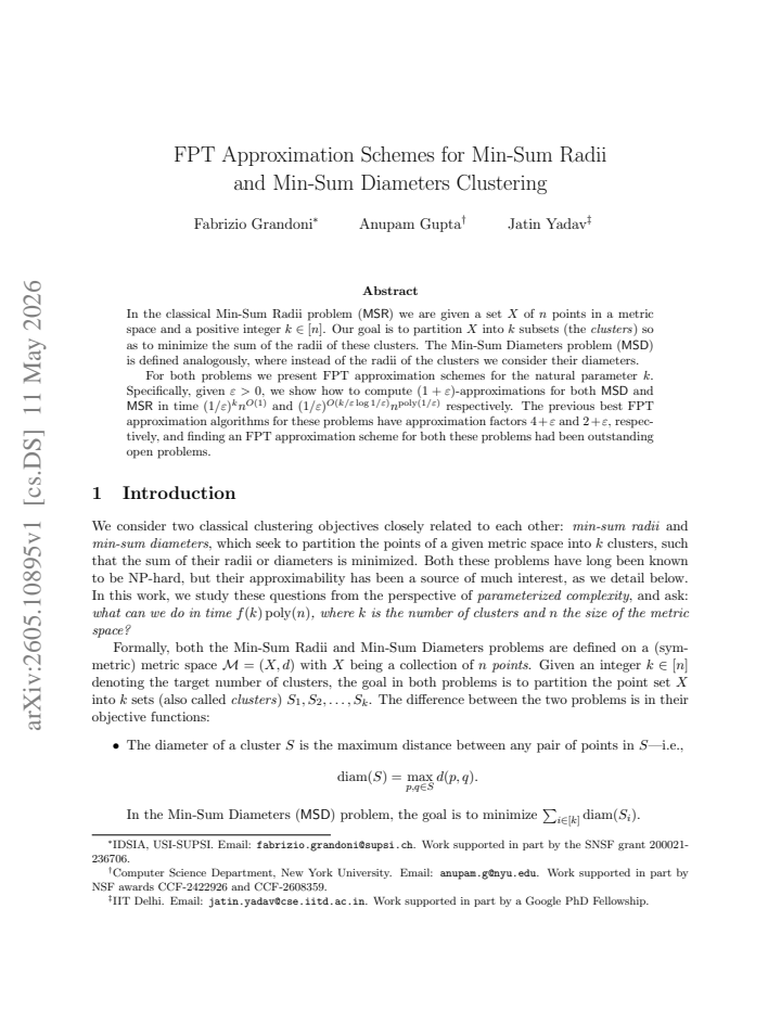 First page