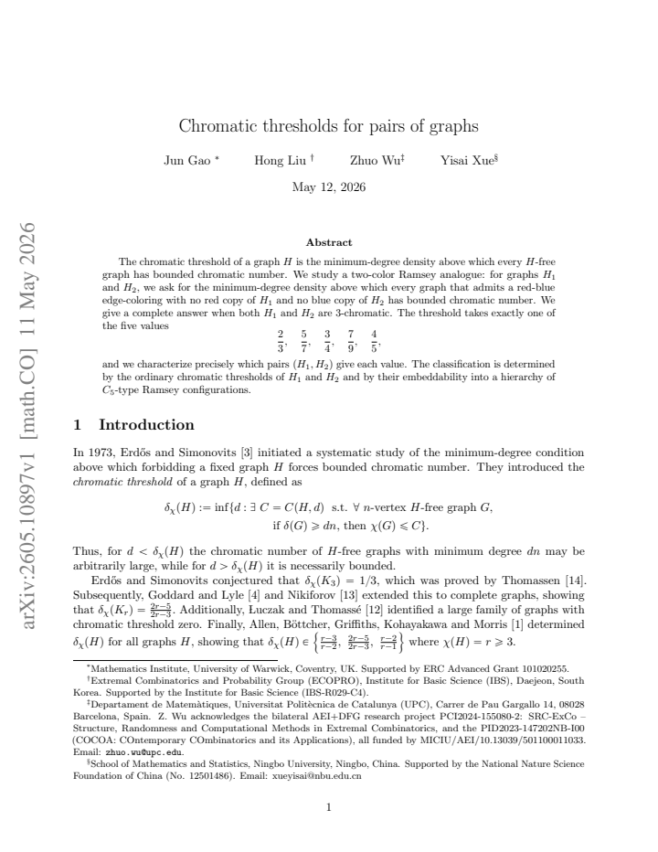 First page