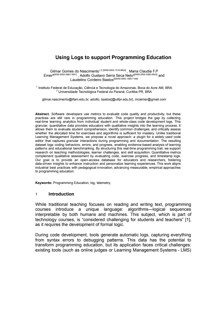 First page