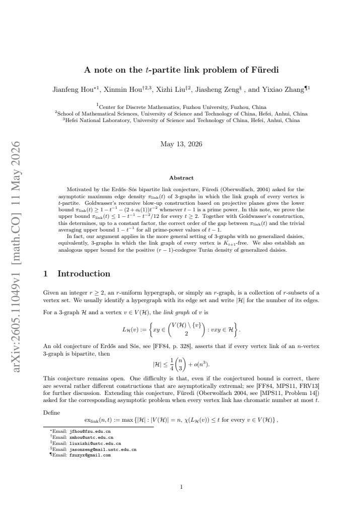 First page
