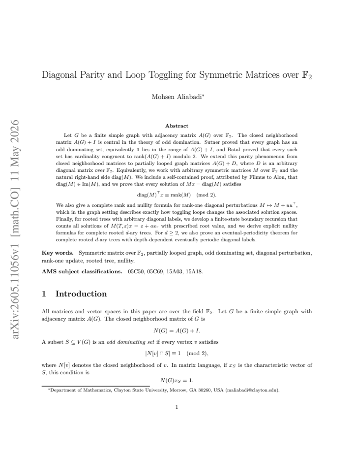 First page