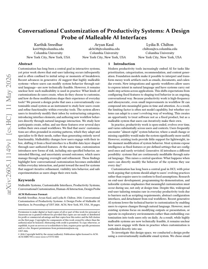 First page