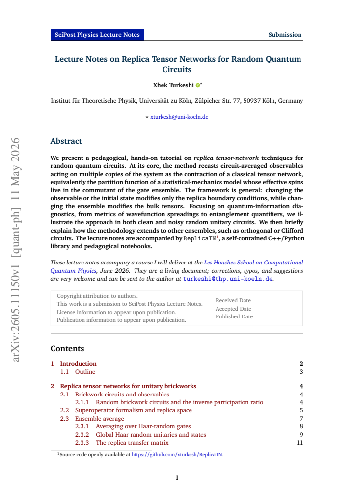 First page