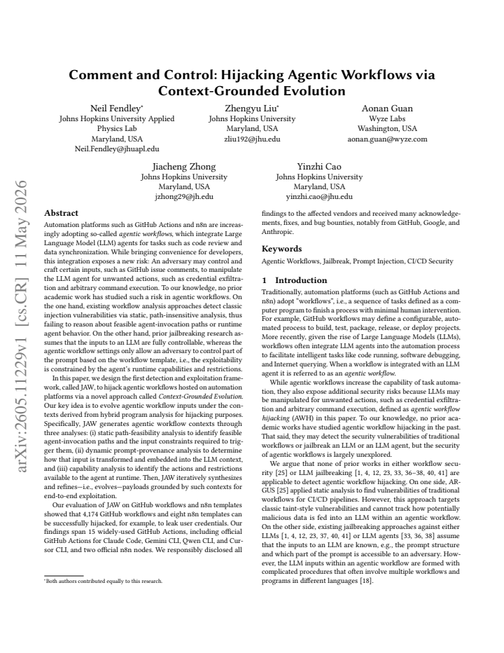 First page