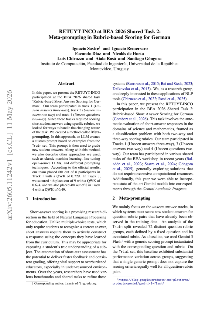 First page