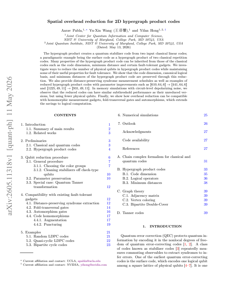 First page