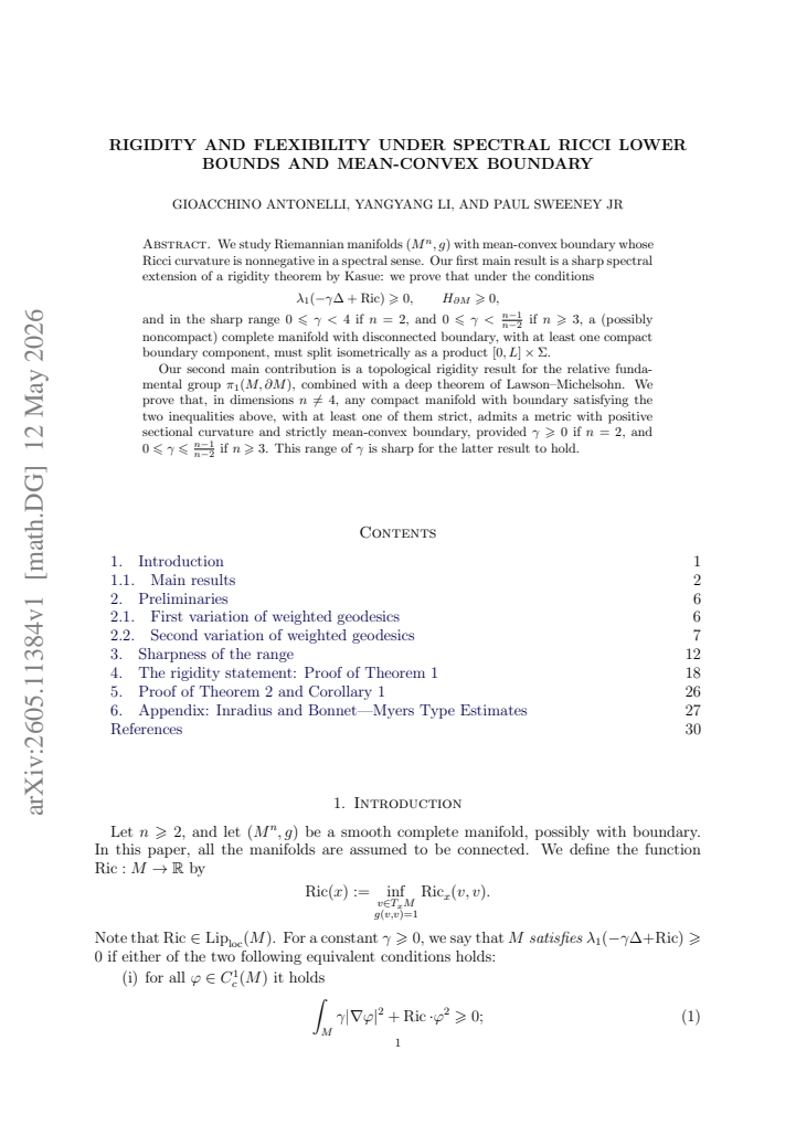 First page