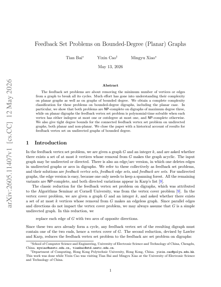First page
