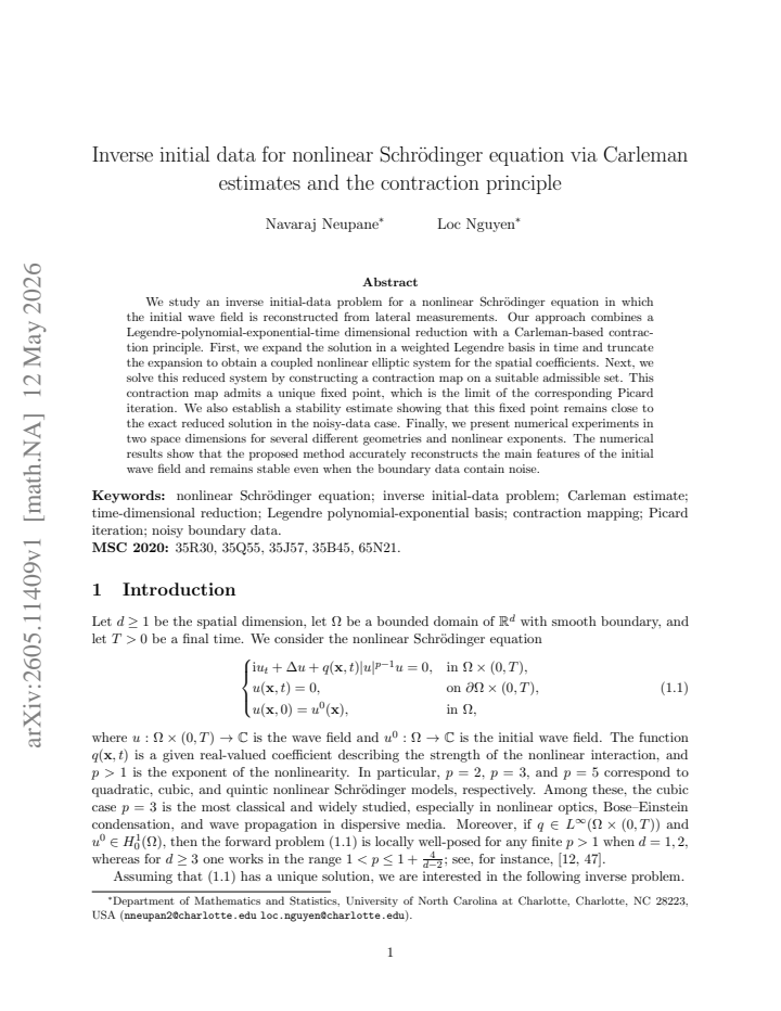 First page