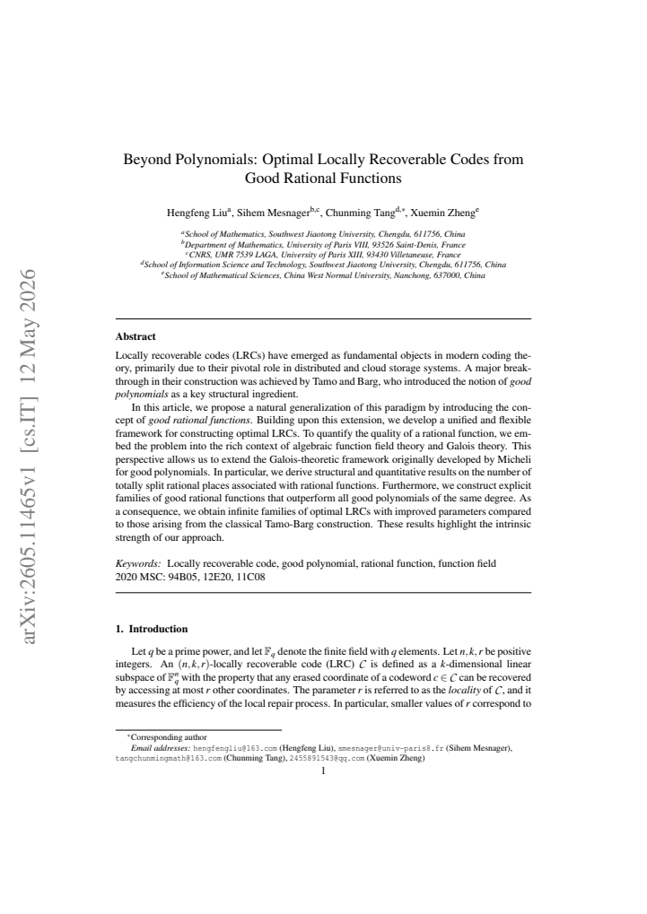 First page