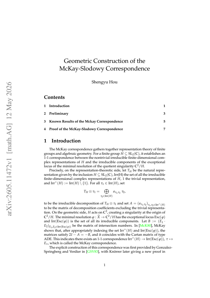 First page