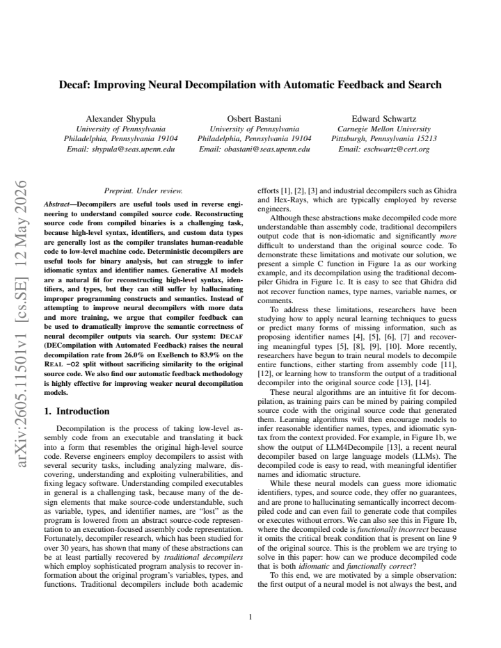 First page