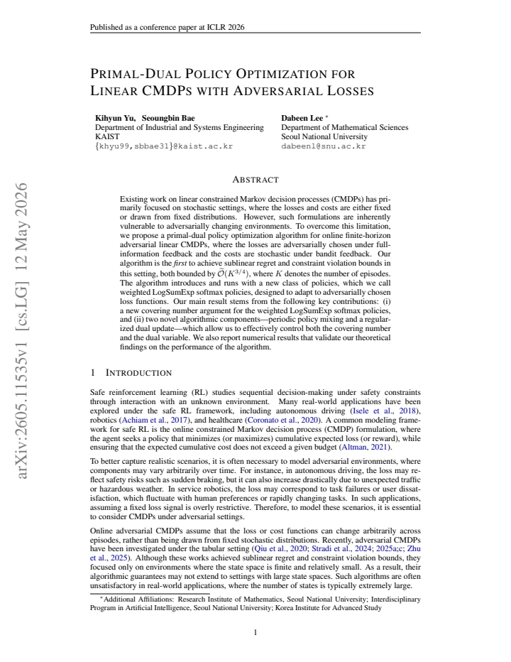 First page