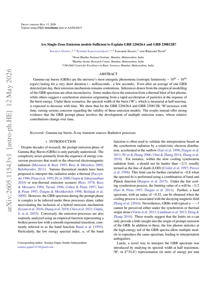 First page