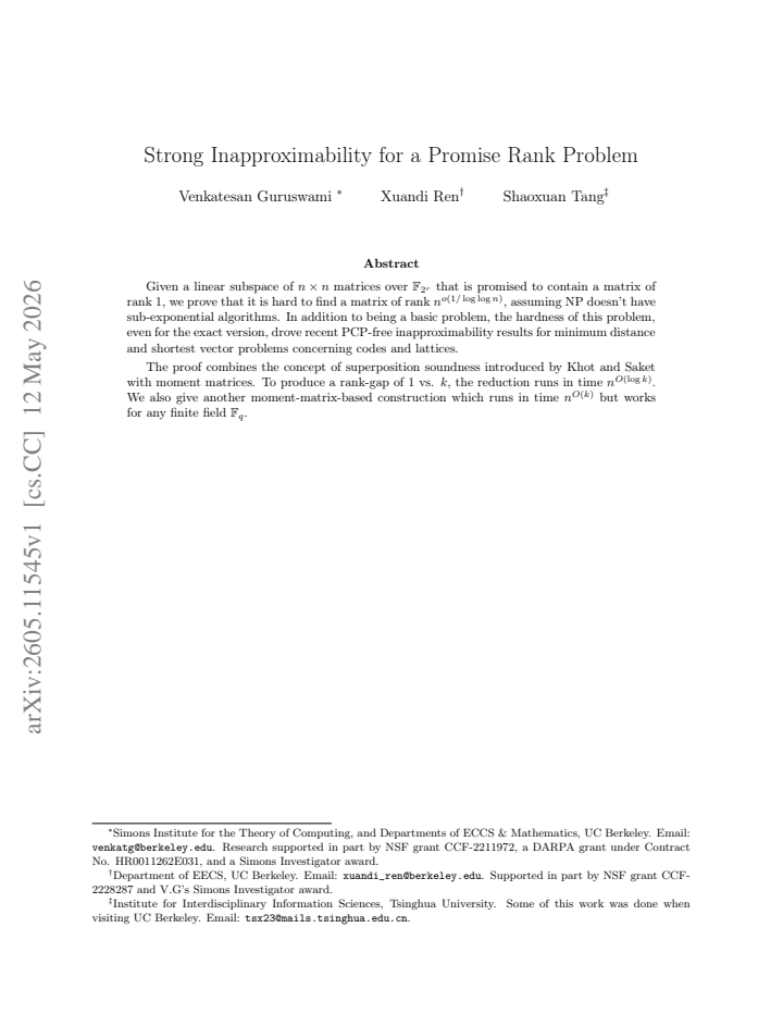 First page
