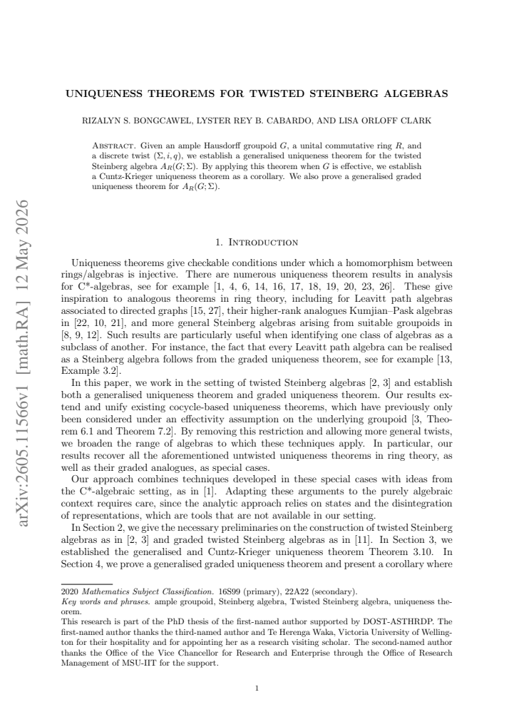 First page