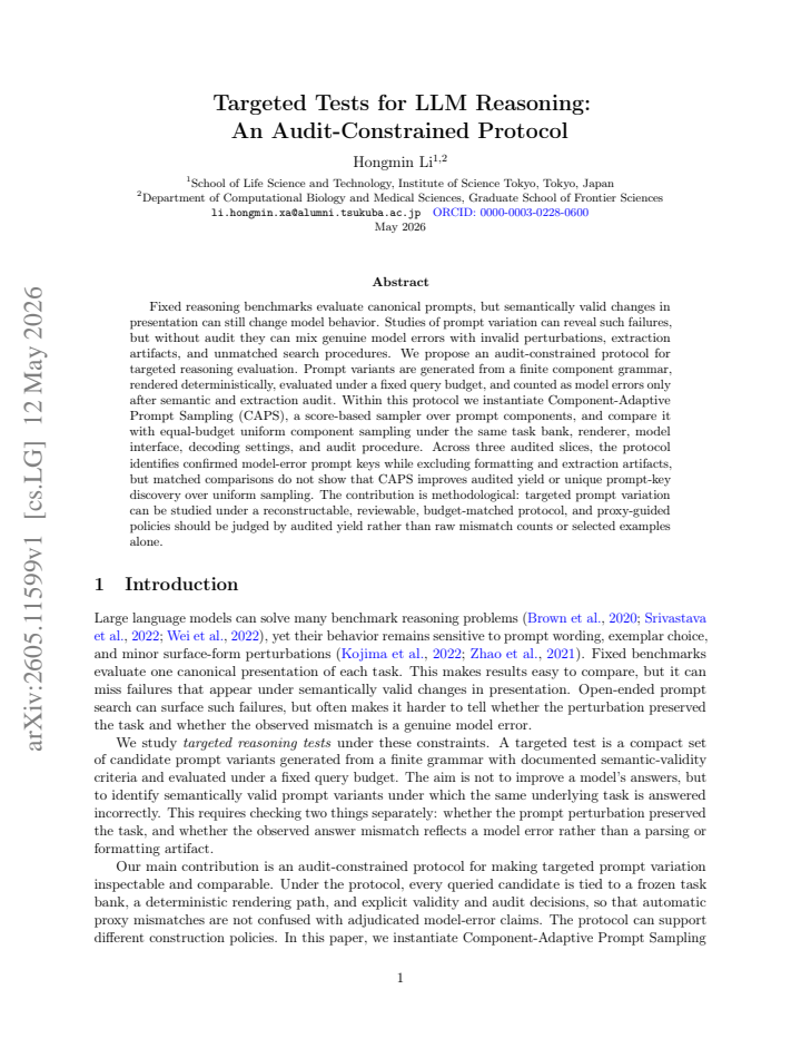 First page