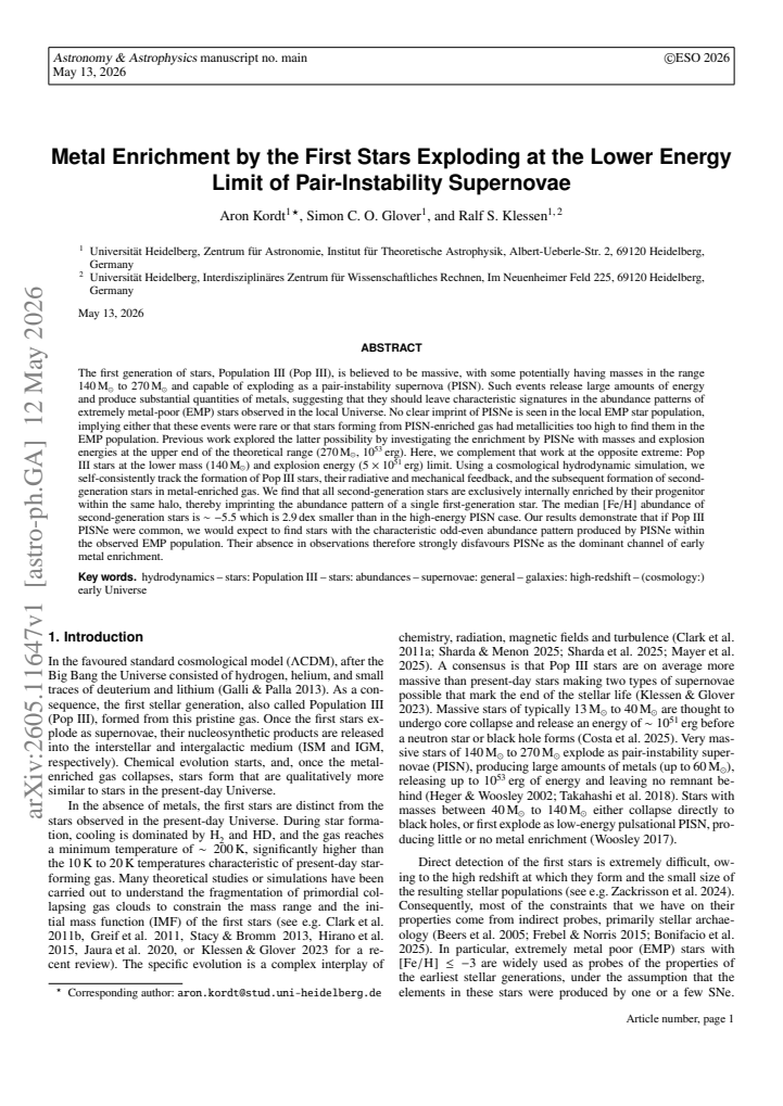 First page