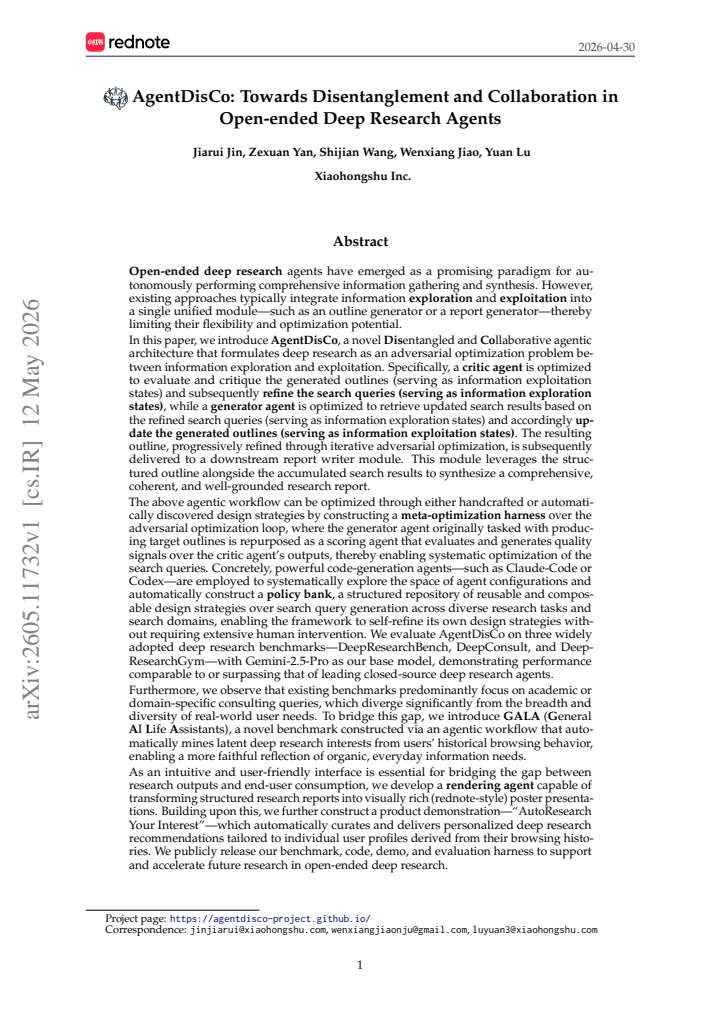 First page