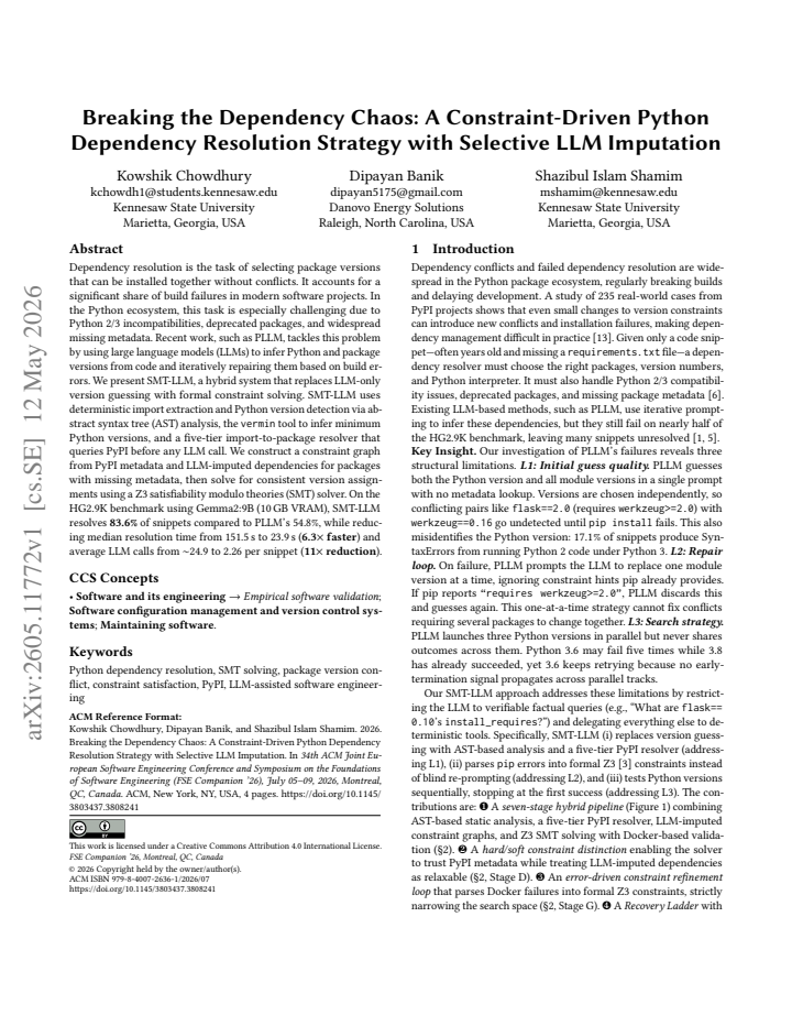 First page
