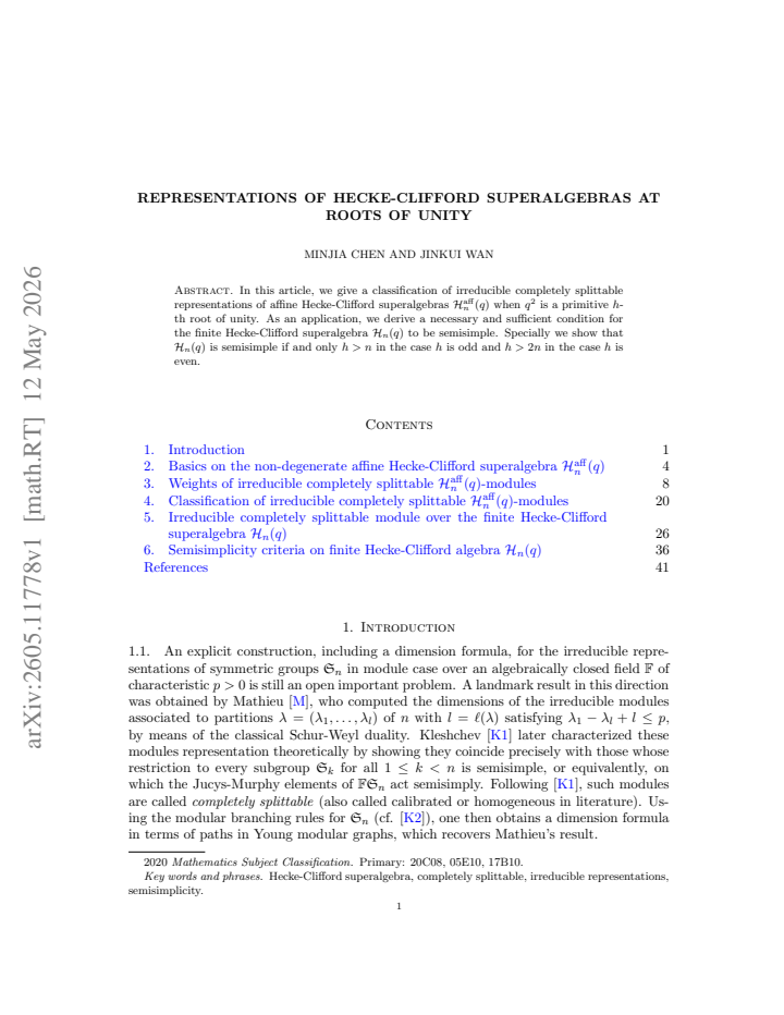 First page