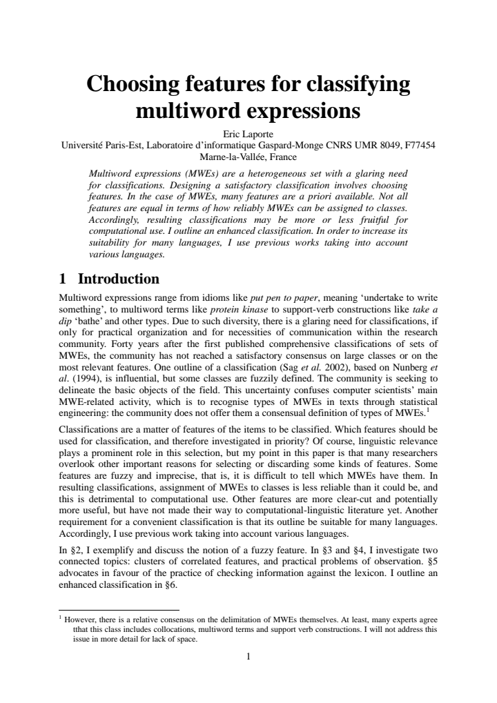 First page